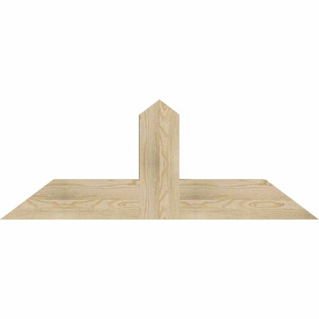 Ekena Millwork Portland Rough Sawn Timber Gable Bracket, Douglas Fir, 48"W x 18"H x 4"D x 6"F, 9/12 Pitch GBW048X18X0406POR00RDF
